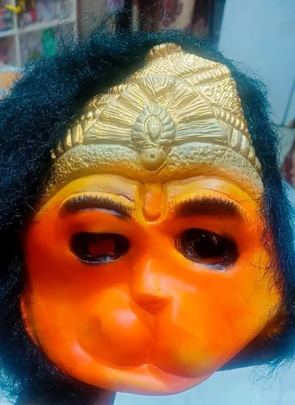 Hanuman mask over the head || Hanumanji mask|| Bajrangbali face mask || for stage drama, Hanuman Jyanti, Ramleela