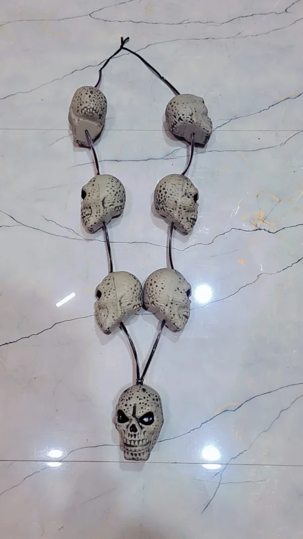 Mund Grey Color Mund Skull Mala