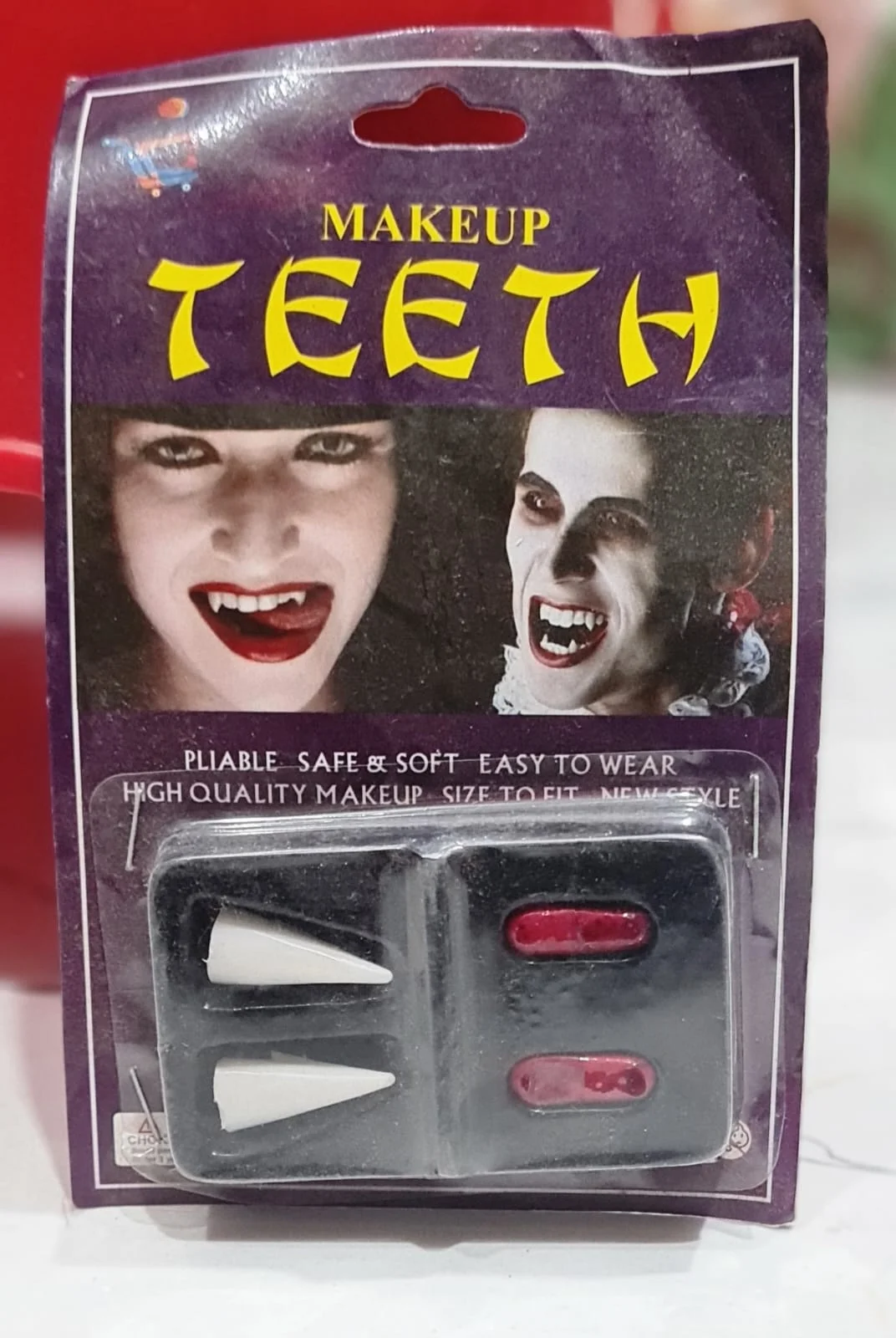 Halloween Costume Accessories Pair Of Vampire Teeth Fangs Set