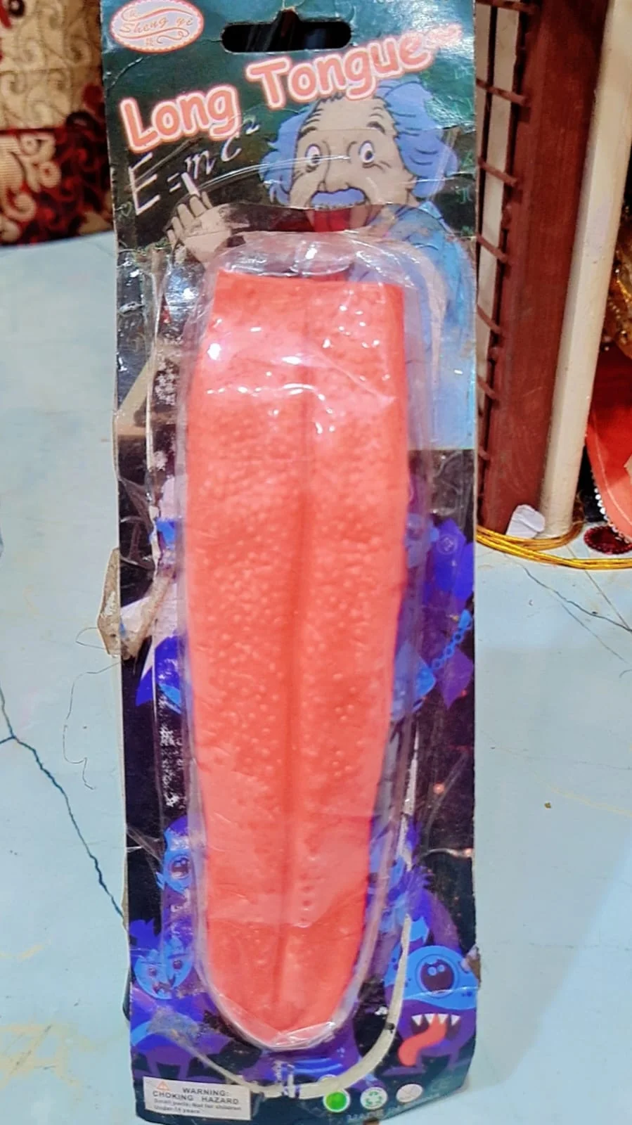 Long Tongue Prop Fake Tongue: Prank Cosplay Props for Halloween Horror Party Decoration