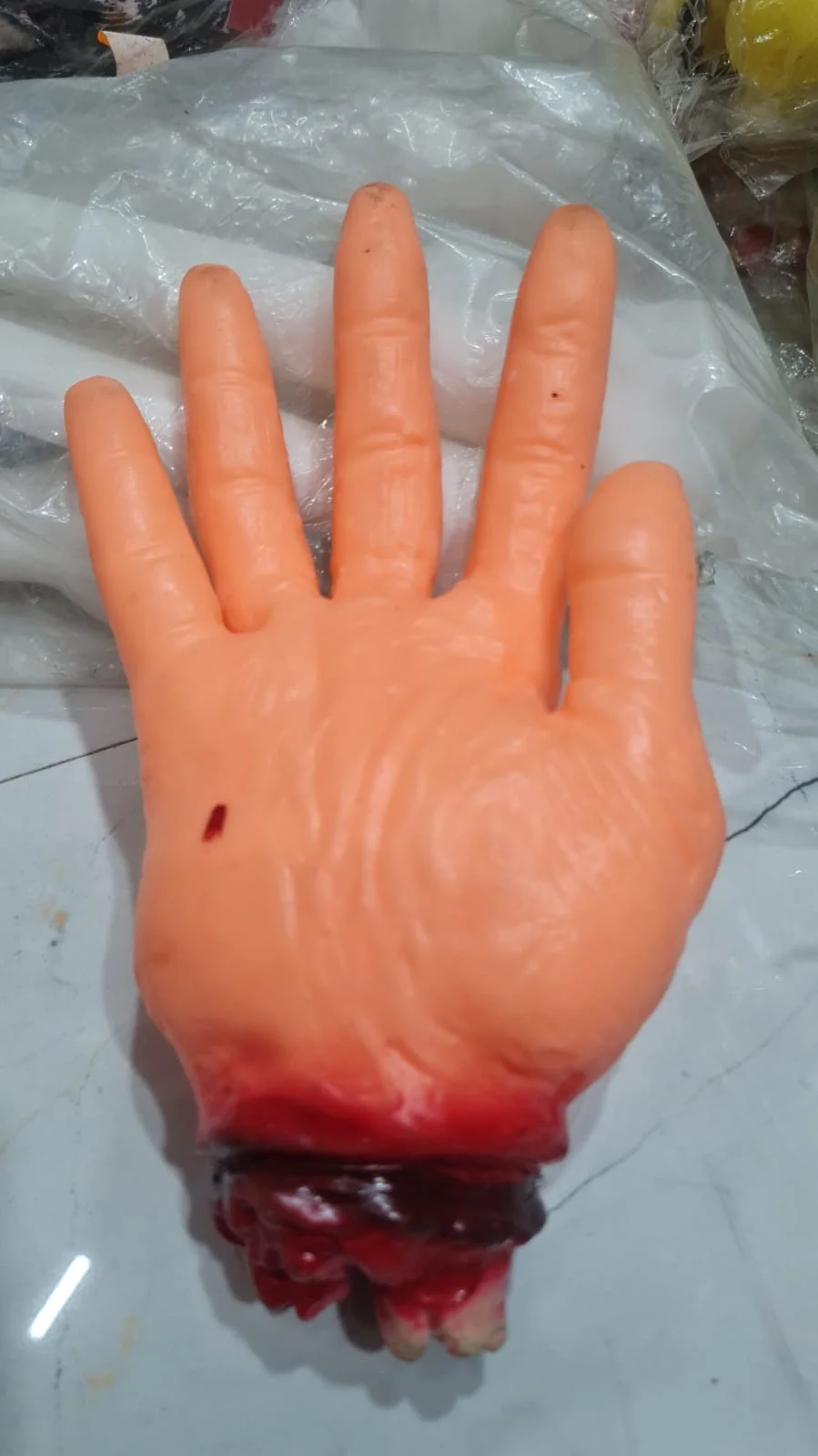 HALLOWEEN Prop Realistic Hands Terror Bloody Fake Body Parts Severed Arm Hand - Image 2