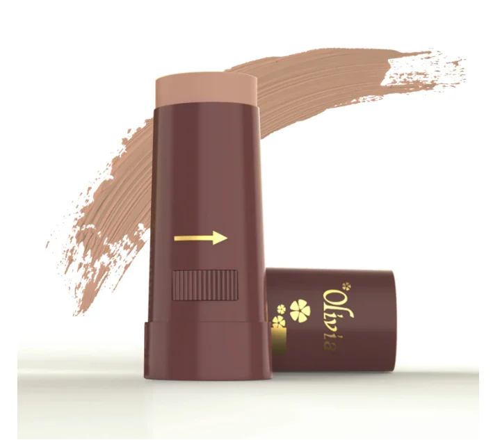 Olivia Instant Waterproof Makeup Stick with SPF 12-06 Peach Rose | 3-in-1 Foundation, Concealer & Moisturizer | Sweatproof, Long-Lasting Base Makeup | Evens Skin Tone & Hides Blemishes - Image 3
