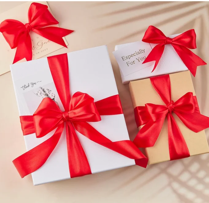 1.5 Inch 10 Meter Satin Ribbon, Solid Fabric Ribbon Roll for Flower Bouquets, Gift Wrapping, Wedding, Handmade Crafts (Red) - Image 5