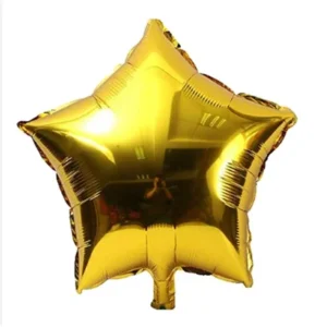 Star Shape Foil Balloon for Wedding / Birthday / Anniversary / Graduation Party Decoration Golden Color (18 Inch)