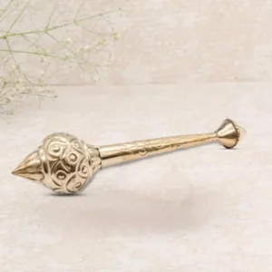 Pure Brass Hanuman ji ki Gada | Brass Hanuman Gada Idol for Mandir/Temple | Jai Shree ram Hanuman ji ki gada for Pooja, Positive Vibes