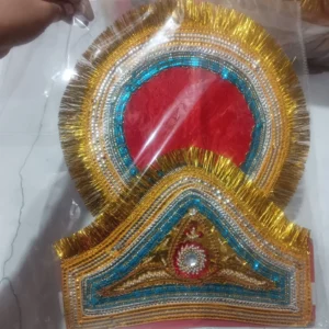 Kulla Mukut Taj Mukut – Adjustable Size with Velcro Closure | Ideal for Ramleela, Goddess Costume & Fancy Dress Events