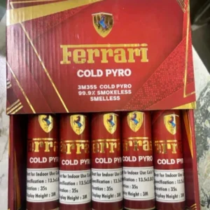 Ferrari Cold Pyro 3M35S Cold Pyro 99.9% Smokeless Smelless party Favor Cold Pyro Fountain| Perfect for Weddings, Parties & Celebrations | Safe Sparkler Effects Pyro