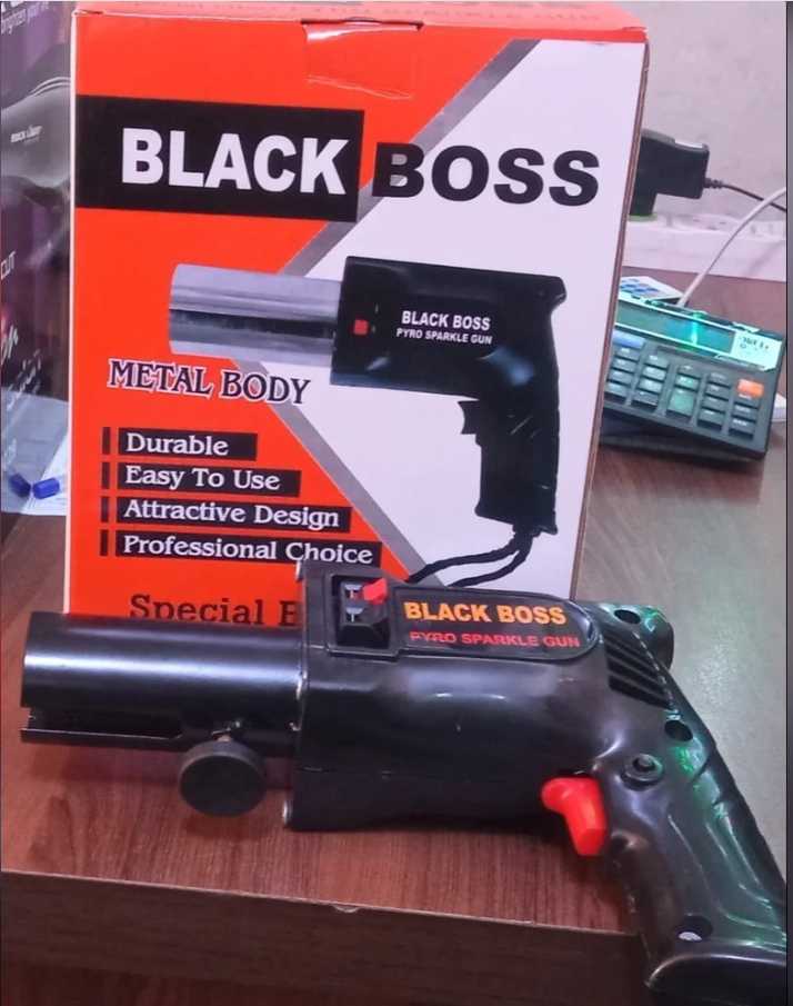 Black Boss Special Sparkle Gun / Sparkular Gun / Pyro Gun / Birthday / Party / Wedding.