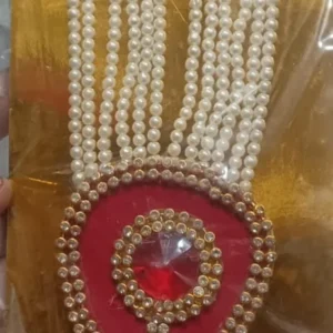 Traditional Artificial Pearl Garland / Necklace or “Moti Mala”,”Dulha Mala” or “Paan Haar”).