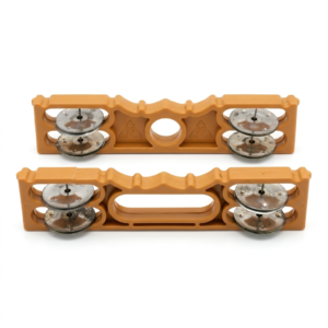 Kartal Jika Tambourine Plastic Hand Percussions 1 Pair For Satsang, Kirtan, Bhajan, Narayan Play Instrument