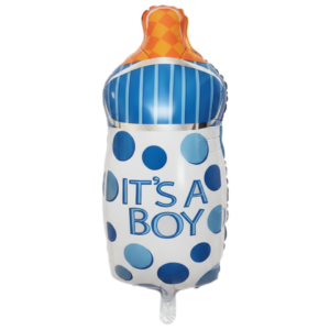 Foil Balloon – It’s a Boy Milk Bottle Shaped – Helium Quality