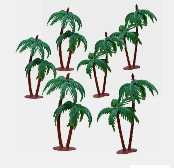 Palm Tree / Artifical Tree / Mini Tree Crafts For 3-D Models, School Project, Hobby Crafts, Bird Houses, Toys, Size 3-4 Inches ( Approx ) : Coconut Tree - Image 4