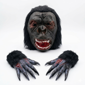 Gorilla Face Mask And Gloves ( Panja ) Combo Set