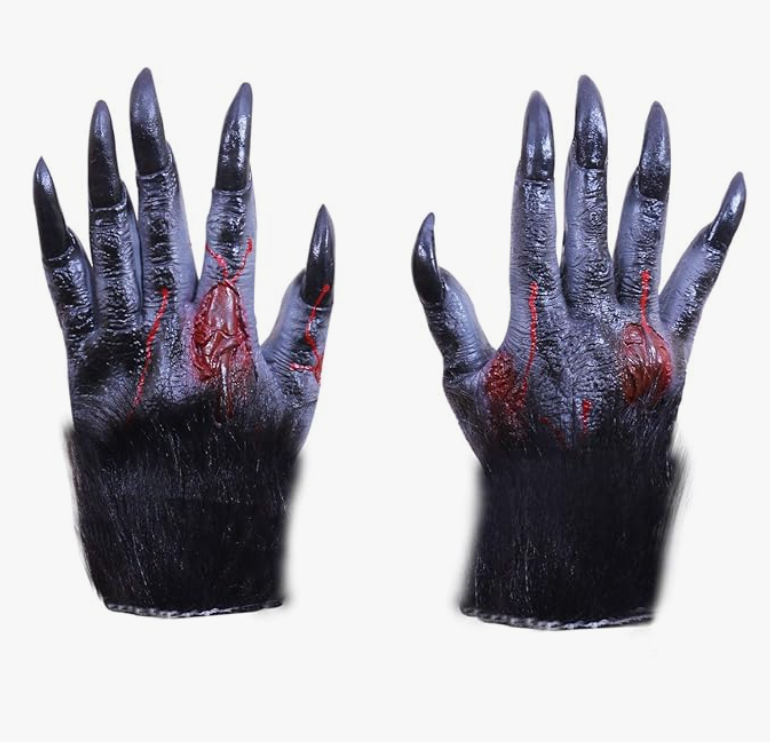 Fancy Horror Halloween / Ghost / Devil / Alien / Bear / Gorilla Hand Scary Gloves ( Panja )Pair In Multi- Colour - Image 3