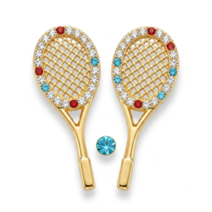 Small Metal Badminton For Decoration of Mandir